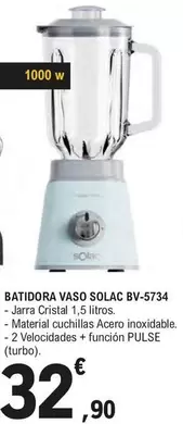 Solac - Batidora Vaso BV-5734