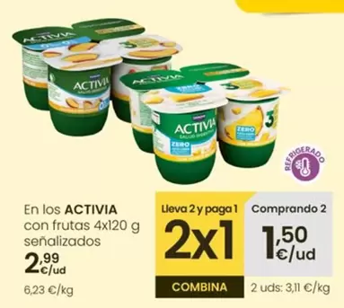 Danone - En Los Activia Con Frutas Senalizados