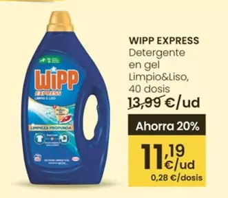 WiPP Express - Detergente En Gel Limpio&Liso