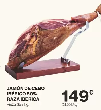 Jamón De Cebo Ibérico 50% Raza Ibérica