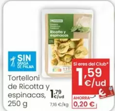 Eroski - Tortelloni De Ricotta Y Espinacas