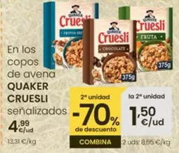 Quaker - En Los Copos De Avena Cruesli 