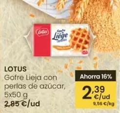 Lotus - Gofre Lieja Con Perlas De Azúcar