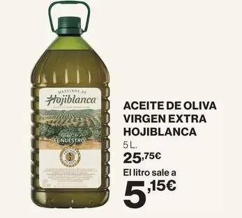 Hojiblanca - Aceite De Oliva Virgen Extra
