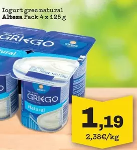 Alteza - Iogurt Grec Natural