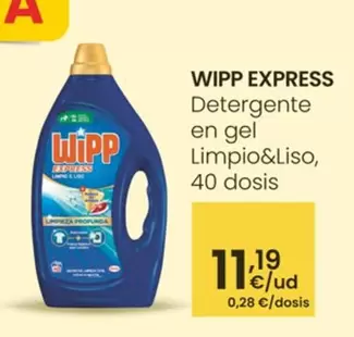 Wipp Express - Detergente En Gel Limpio&Liso