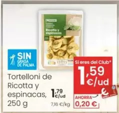 Tortelloni De Ricotta Y Espinacas