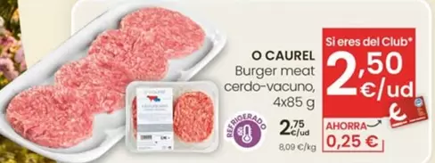 O'Caurel - Burger Meat Cerdo-Vacuno