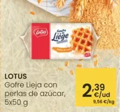 Lotus - Gofres Lieja Con Perlas De Azucar