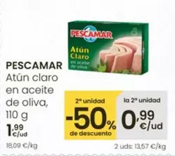 Pescamar -  Atun Claro En Aceite De Oliva