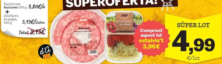 Surinver - Escalivada + Botifarra De Pages