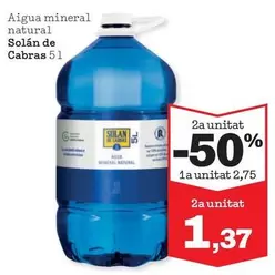 Solán De Cabras - Aigua Mineral Natural