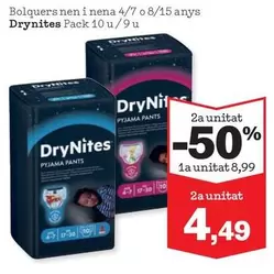 DryNites - Bolquers Nen I Nena 4/7 O 8/15 Anys