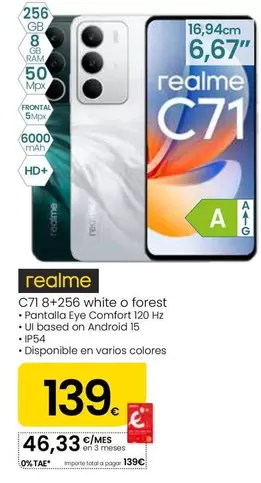 Realme - C71 8 + 256 White O Forest