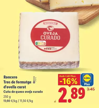 Roncero - Cuna De Qeso Oveja Curado