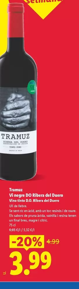 Tramuz - Vino Tinto D.O. Ribera Del Duero