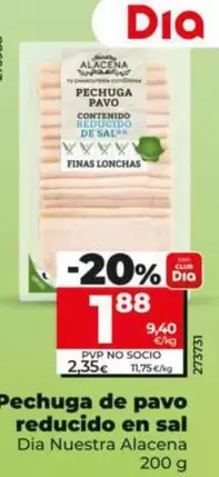 Dia Nuestra Alacena - Pechuga De Pavo Reducido En Sal 