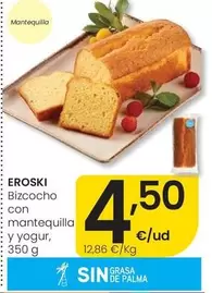 Eroski - Bizcocho Con Mantequilla Y Yogur