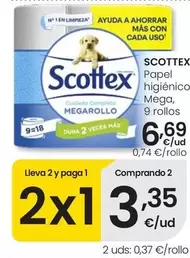 Scottex - Papel Higiénico Mega