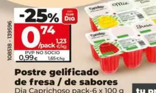 Dia Caprichoso - Postre Gelificado De Fresa/De Sabores