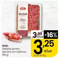 Noel - Delizias Jamón Serrano Sin Aditivos