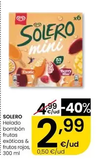 Solero - Helado Bombón Frutas Exóticas & Frutos Rojos