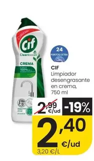 Cif - Limpiador Desengrasante En Crema