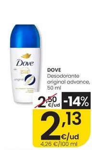 Dove - Desodorante Original Advance