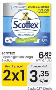 Scottex - Papel Higiénico Mega