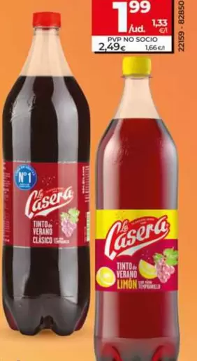 La Casera - Tinto De Verano Con Gaseosa/Con Limon