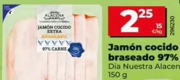 Dia Nuestra Alacena - Jamón Cocido Braseado 97% 