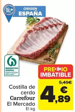carrefour - Costilla De Cerdo El Mercado