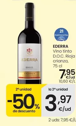 Ederra - Vino Tinto D.O.C. Rioja Crianza
