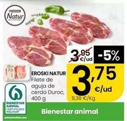 Eroski Natur - Filete De Aguja De Cerdo Duroc