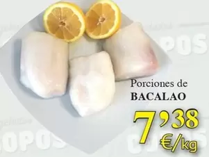 Porciones De Bacalao