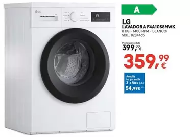 LG - Lavadora F4A1058NWK