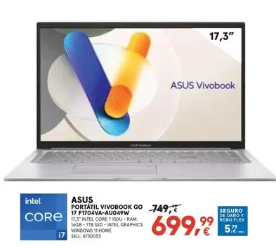 Asus - Portatil Vivobook Go 17 F1704VA-AU049W
