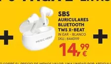 Sbs - Auriculares Bluetooth TWS X-BEAT