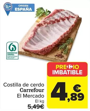 Carrefour El Mercado - Costilla De Cerdo