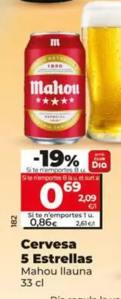 Mahou - Cerveza 5 Estrellas 
