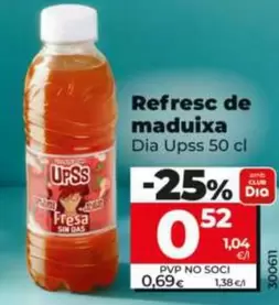 Dia Upss - Refresco De Fresa 