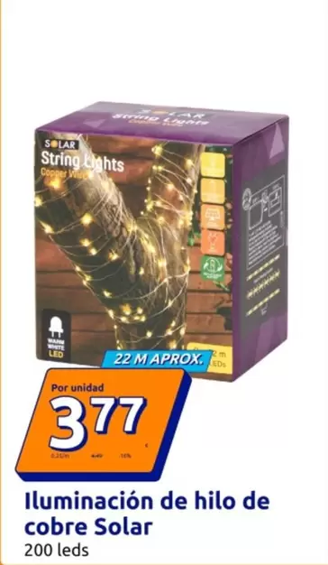 Solar - Iluminación De Hilo De Cobre