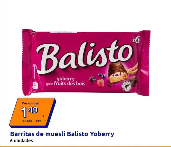 Balisto - Barritas De Muesli Yoberry