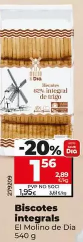 El Molino De Dia - Biscotes Integrales 