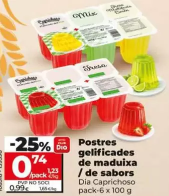 Dia Caprichoso - Postre Gelificado De Fresa/De Sabores 