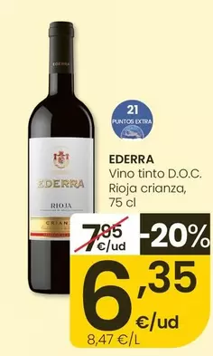 Ederra - Vino Tinto D.O.C. Rioja Crianza