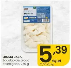 Eroski Basic - Bacalao Desalado Desmigado