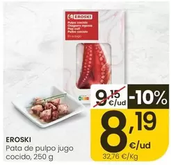 Eroski - Pata De Pulpo Jugo Cocido