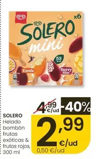 Algida - Solero Helado Bombon Frutas Exoticas & Frutos Rojos