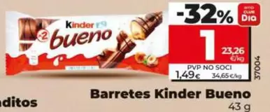 Barritas Kinder Bueno 